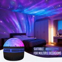 1pc Northern Lights Projection LED Lamp, USB Powered, Remote Control To Adjust Color Changing (Remote Control Batteries Not Included), Create Dreamy Atmosphere In 1 Second, Dynamic Northern Lights Effect, Suitable For Bedroom, Living Room, Office, Holiday Party, Birthday Gathering - Multicolor - View 6
