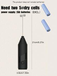 Milk Frother, Powerful Handheld Milk Frother Mini Milk Frother Coffee Stirrer, Stainless Steel Drink Mixer, Suitable For Coffee, Latte, Cappuccino, Matcha, Hot Chocolate Portable Milk Frother Electric Cordless Milk Frother, Mini Coffee Maker - Multicolor - View 3