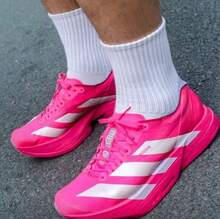 Adidas Zapatillas de maratón adizero adios Pro 4 para hombre - Rosa Fucsia - Ver 8
