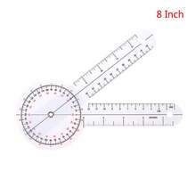 1 thước đo góc toàn thân đa năng 6 inch, dụng cụ đo góc chỉnh hình, làm bằng nhựa với thước đo góc 360°, dùng để đo cơ thể, thước đo góc cầm tay dùng tại nhà, dụng cụ đo góc trong phục hồi chức năng, dụng cụ đo lường - Eid Al-Fitr, Ramadan - Phong cách ngẫu nhiên - Xem 8