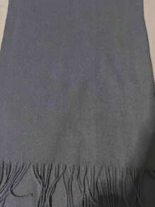 Khăn choàng dài màu trơn, chất liệu giả cashmere polyester, mềm mại và dễ phối đồ, phù hợp với những người có vóc dáng nhỏ nhắn và yêu thích phong cách tối giản. - Nhiều màu - Xem 6