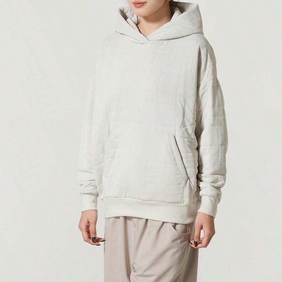 Under Armour Women's Unstoppable Flc Txtr Sweatshirt-WHT, Casual Loose Comfortable Minimalist Pullover Sweatshirt - Peak White - View 1