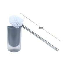 Premium Bath Set Of 5pcs, Bathroom Accessory Set, Bathroom Supplies, Including Soap Dispenser, Toothbrush Holder, Soap Dish, Toilet Brush And Trash Can. Household Bathroom Countertop Washing Set, Bathroom Essentials, Bathroom Decoration, Can Be Used As A Housewarming \ Home Vacation Gift \Valentine's Day Gifts\ Birthday Gifts. - Toilet Brush - View 14