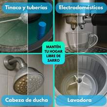 Sistema Antisarro y Desinfectante para Tinaco. Duración 3 meses. Sistema Dual Eliminador de Sarro y Desinfectante para Tinacos, - como en la foto - Ver 5
