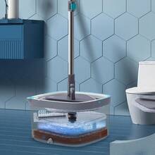 Spin Mop And Bucket Set With Self Wringing Function And Extra Replacement Mop Heads - 1 - 查看 7