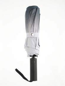 1 pieza Paraguas automático completamente automático de doble dragón 2+1 con degradado, tela con recubrimiento negro, UPF50+ Protección solar profesional. Bloquea el 99% de los rayos UV, impermeable bajo la lluvia, protector solar bajo el sol, paraguas para todo tipo de clima. - 5024 Gradiente de apertura y cierre automático - Ver 3