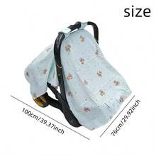 1pc Baby Stroller Cover, Baby Stroller Wind Proof Cover, Baby Stroller Dust Cover, Easy To Install And Carry, Stroller Cover Only - Baby Blue - View 3