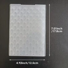 Carpeta de archivo con relieve 2D, adecuada para creadores de tarjetas, álbumes hechos a mano, tarjetas de felicitación de manualidades de papel, con patrones que incluyen mariposa, flor, forma de abanico, flor en forma de corazón, flamenco, etc. - 2D - Ver 15