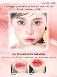 GOGO TALES Son môi dạng thỏi dưỡng ẩm màu hồng nhạt Sweet Pink Ballet, lên màu chuẩn nhưng không bết dính, giữ ẩm lâu trôi, bóng như gương, phù hợp cho trang điểm tự nhiên hàng ngày và thế hệ Gen Z. - #G03 Màu hồng vải - Xem 5