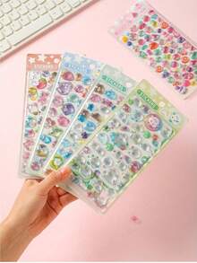Bộ sticker 3D nhựa epoxy hình động vật hoạt hình dễ thương mới năm 2026, bao gồm gấu, thỏ, chim cánh cụt, gấu trúc, mèo, chó, động vật biển và các họa tiết động vật đáng yêu khác. Sticker chống thấm nước, có thể tái sử dụng, dùng để trang trí thủ công, dán ốp điện thoại, dán sổ tay, sticker thủ công tự làm. - Nhiều màu - Xem 2