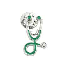 alfileres de estetoscopio paraédicos, enfermeras, chaquetas, bolso, broches para abrigos para mujeres y hombres, Pin de solapa, insigniasédicas, regalos de joyería P9SQ - Estilo 8 - Ver 11
