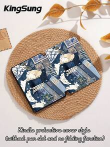 Kingsung Ốp bảo vệ máy tính bảng họa tiết hoa lá hình mèo, phù hợp với các kích thước 9.7/10.2/10.5/10.9/12.9 inch/Pro 11 inch, thế hệ thứ 10, Galaxy Tab S6 Lite 10.4 inch, Kindle Paperwhite thế hệ thứ 12 2024, Kindle (thế hệ thứ 11) 2022, Kindle Colorsoft Signature Edition, mềm mại, chống sốc, chân đế thông minh/tự động bật/tắt màn hình. - Nhiều màu - Xem 10