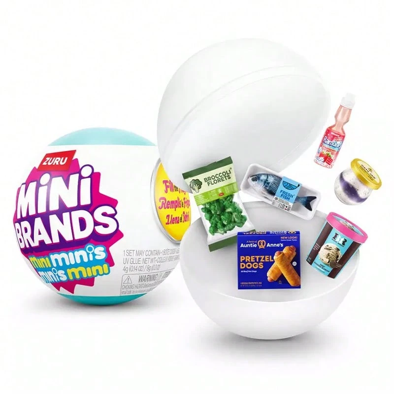 Colección en cápsula de la serie 1 de Mini Brands Create de ZURU - Empaque de caja ciega, DIY, novedades, juguetes de resina, mini réplicas de alimentos, no comestibles, coleccionables, para edades de 8+ (estilos aleatorios)