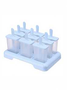 9Pcs/1set Popsicle Molds, Creative Popsicle Molds, Plastic Popsicle Molds, Ice Cream Molds, Frozen Ice Cube Trays, Household Popsicle Molds, Jelly Molds, Kitchenware, Kitchen Accessories - Multicolor - View 9