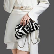 Ví và túi xách cao cấp, hàng hiệu, chất liệu da PU, kiểu dáng clutch dự tiệc, dành cho nữ. - Đen và trắng - Xem 3