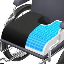 TranquilMoments Seat Cushion Gel Wheelchair Seat CushionErgonomic Chair Cushions For Office Chairs Car Relieve Sciatica Back And Taione Pain Removable Cover Non - Slip Bottom Black - màu đen - Xem 7