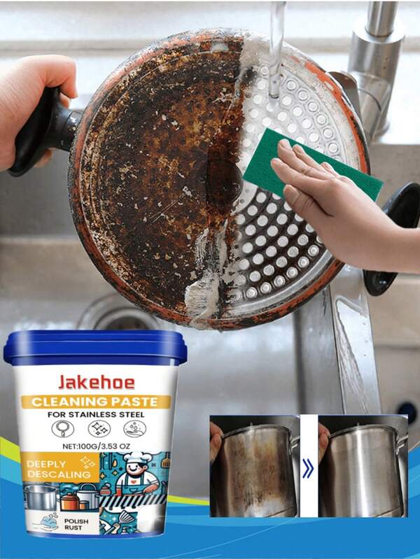 jakehoe 100g [Professional Oven Cleaner] Heavy Duty Degreasing Spray - Removes Burnt-On Grease And Carbon Deposits - Stainless Steel Formulation - Ideal For Holiday Cooking Prep And Year-Round Kitchen Maintenance, Great For Outdoor Parties And Summer Grilling Season