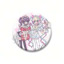 Cool Pink Needy Girl Pin de solapa Kangel Ame Chan insignia de dibujos animados hojalata broche redondo sombrero mochila accesorios regalos para fanáticos del juego T7EN - estilo-21 - Ver 7