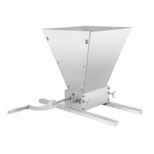 Professional Manual Grain Mill Grinder - Adjustable Carbon Steel Rollers (0-2.5mm) For Uniform Grinding, 4L Large Capacity Hopper, Hand Crank Wheat & Coffee Crusher For Home Kitchen & Brewing - 銀色 - 查看 11