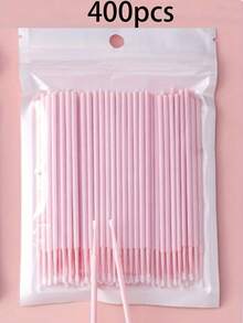 100pcs/Pack Disposable Micro Eyelash Remover Wipes, Eyelash Cleaning Sticks With Extended Cleaning Swabs, Eyelash Extension Tools - Multicolor - View 24