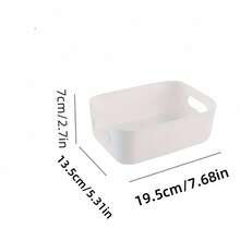 1/5/10pcs Multi-Purpose Storage Boxes, Household Wardrobe Clothes Organizer Bins, Toy & Snack Storage Containers, Plastic Organizer Baskets, Creative Desktop Storage Boxes, Bathroom & Kitchen Organizer Racks - Multicolor - View 11