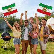 1pc Car Flag, Small Car Flag Banner Window Flag, Mini Front Lion Sun Flag, Persian Historical Flag Car Flag - Multicolor - View 6