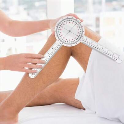 1 pièce Goniomètre universel de 6 pouces, outil de mesure d'angle orthopédique, en plastique avec rapporteur à 360°, pour la mesure corporelle, règle d'angle portable pour usage domestique, mesure d'angle pour la rééducation, outil de mesure - Aïd al-Fitr, Ramadan
