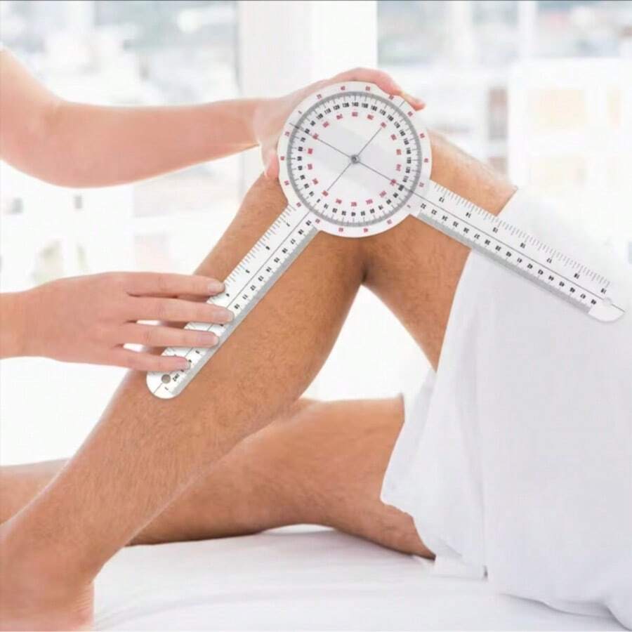 1 thước đo góc toàn thân đa năng 6 inch, dụng cụ đo góc chỉnh hình, làm bằng nhựa với thước đo góc 360°, dùng để đo cơ thể, thước đo góc cầm tay dùng tại nhà, dụng cụ đo góc trong phục hồi chức năng, dụng cụ đo lường - Eid Al-Fitr, Ramadan - Phong cách ngẫu nhiên - Xem 1