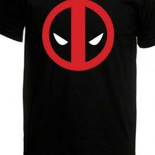 Camiseta con logo de cómic Deadpool para hombre, tallas hasta 5XL - Negro - Ver 8