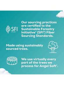 Angel Soft Toilet Paper (4 Mega Rolls = 16 Regular) - Soft & Strong Bathroom Tissue - 320 Sheets (4 Packs) - View 7