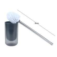 Premium Bath Set Of 5pcs, Bathroom Accessory Set, Bathroom Supplies, Including Soap Dispenser, Toothbrush Holder, Soap Dish, Toilet Brush And Trash Can. Household Bathroom Countertop Washing Set, Bathroom Essentials, Bathroom Decoration, Can Be Used As A Housewarming \ Home Vacation Gift \Valentine's Day Gifts\ Birthday Gifts. - Toilet Brush - View 15