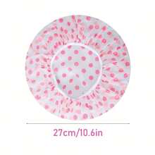 1/2/4个装防水浴帽，可重复使用弹性EVA塑料沐浴发帽，带可调节绑带，适合女性，水疗沙龙护发帽 - 浴帽 - 查看 11