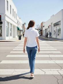 Women's Short-Sleeved White Shirt, Suit Inner Top For Office Work, New Spring/Summer 2025, Summer Business Professional Attire - trắng - Xem 3