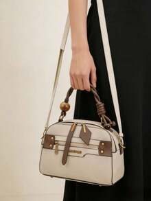 Boston Tote Pillow Bag, New Style, Super Soft, Large Capacity, Crossbody, Women's Bag - 米色 - 查看 4