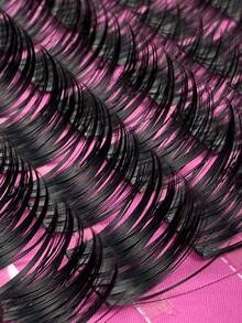 Hinarin 140 Pcs D Curl Lash Cluster Fluffy Cluster Lash Extensions Volume 0.07mm Curly Wispy DIY Mink Eyelash Extensions 8-18mm Mixed Tray Makeup Tools Personal Lash Extensions Suitable For Daily Makeup And Role Play False Eyelashes Fake Lashes - D - View 5