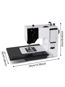 Senmeo Upgraded Professional Portable Electric Sewing Machine, 38 Stitches Multi-Functional Tabletop Automatic Sewing Machine, Overlocked Edge, With LED Lights, Foot Pedal Home Sewing Machine, Self-Extension Table Sewing Machine, Suitable For Parents, Beginners, Hobbyists, Lightweight And Easy To Use, Ideal For Repair, DIY And Crafts. - View 12