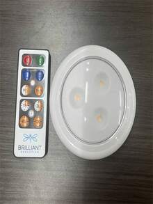 1pc Wireless LED Under-Cabinet Lights With Remote Control, Led Night Light, Touch Control, For Cabinet, Bedroom And Hallway Lighting(Battery Not Included) - Round Lamp - View 13