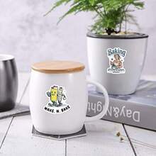 61pcs Baking Vinyl Stickers, Beautiful And Practical, Suitable For Scrapbooks, Diaries, Bumpers, Skateboards, Water Bottles, Helmets, Water Cups, Car Stickers, Etc. - Random - View 8