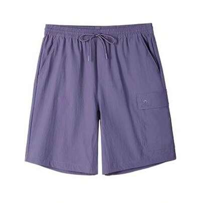 CAMEL CROWN 男士夏季运动休闲短裤，速干透气工装短裤，五点裤