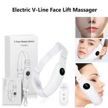 Electric V-Line Face Massager 6 Modes Facial Vibration Massager Face Lift Tools 400mAh - White - View 2