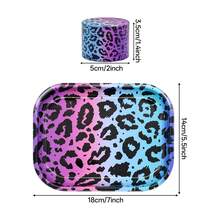 Multi-Functional Metal Rolling Tray, Specially Designed For Traditional Smoking Enthusiasts With Pre-Rolled Cone Design. Includes A Square Rolling Tray And A 50mm Grinder, Unique Patterns, Multiple Options, Decorative Tray, Ideal For Home Parties And Portable Tray Games. Household Gadget. Holiday Gift. - Multicolor - View 2