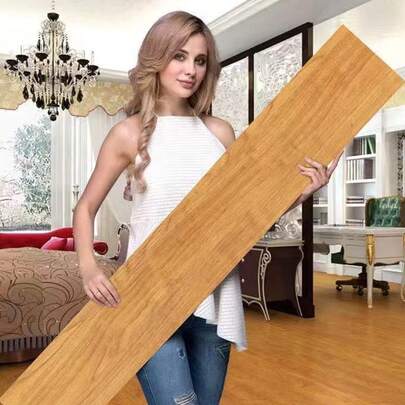 20 miếng dán sàn tự dính, chất liệu PVC dày, chống mài mòn, chống thấm nước, chống trơn trượt, sử dụng cho nhà ở/phòng ngủ/phòng khách/khu thương mại, bán sỉ decal dán sàn.