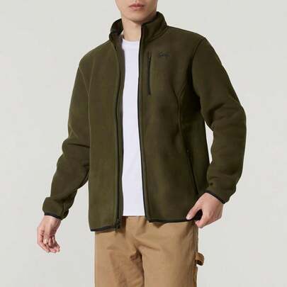 Under Armour 男士抓绒外套 APAC M BF Jkt-GRN，轻便舒适休闲抓绒外套 1389308-308