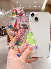 1pc Personalized Slogan Collage Graphic Pattern Full Coverage TPU Phone Case Compatible With IPhone/Galaxy/17/17Air/17Pro/17ProMax/16/16Pro/16Plus/15/15ProMax/15Pro/11/12/13/14ProMax/12Mini/13Mini/11Pro/11ProMax/12Pro/12ProMax/13Pro/13ProMax/14Pro/14ProMax, Creative Premium Soft Case - Multicolor - View 4