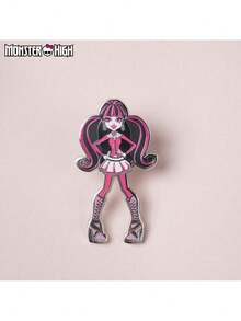 Mattel 1枚美泰官方授权的Monster High Draculaura珐琅徽章，可爱卡通人物胸针，可作帽子、包包、服装配饰，圣诞节、生日派对粉丝礼物 - 1 pc - 查看 7