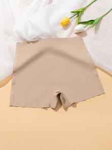 5条装女士无缝纯色及樱桃印花休闲简约运动瑜伽内裤，弹性透气柔软 - 彩色 - 查看 9