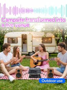 Amplificador de coche mini de 2 canales AK-380 de 12V, amplificador estéreo de alta fidelidad para el hogar, Bluetooth 5.0 inalámbrico (batería no incluida) - AK380 - Ver 6