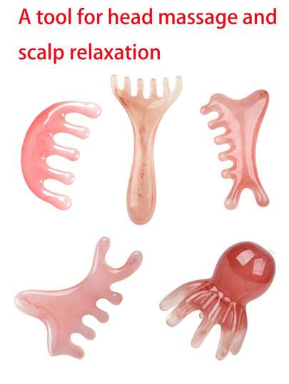 Scalp Massager Claw, Scalp Relaxation Tool, Facial Massage Tool, Scalp Scraping Gua , Scalp Massage Comb, Stimulate Hair Growth, Scraping Gua Massage Tool, Facial Lift Massage, Eye Massage Relaxation Tool, Valentine's Day Gift, Mother's Day Gift, Meridian Unblocking, Deep Tissue Massage Relaxation Tool, Multi-Function Handheld Head Massager, Trigger Point Massage, Also Suitable For Full Body Deep Tissue Massage. Made Of Comfortable Resin Material, Smooth And Round. Washable And Reusable.,Hair,Hair Tools,Hair Care,School,Back To School,Travel,Travel Essentials,Home Essentials,Spa,Massage Tool,Massage,Massager,Spa