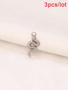 3pcs Stainless Steel Snake Pendant Findings 18K Gold Plated Charms For DIY Jewelry Making Supplies Accessories - Pendants - View 17