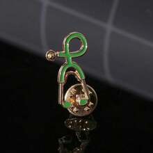 alfileres de estetoscopio paraédicos, enfermeras, chaquetas, bolso, broches para abrigos para mujeres y hombres, Pin de solapa, insigniasédicas, regalos de joyería P9SQ - Estilo 8 - Ver 10